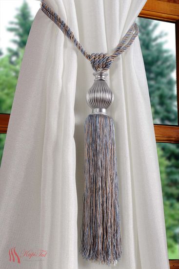 Подхваты-кисти для штор 2шт. светло-голубой