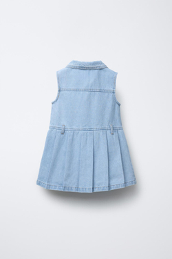 ZARA ДЖИНСОВОЕ ПЛАТЬЕ MINNIE MOUSE © DISNEY, ГОЛУБОЙ