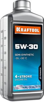 KRAFTOOL 5W-30, 1 л, зимнее полусинтетическое масло для 4-тактных двигателей (41514-1)