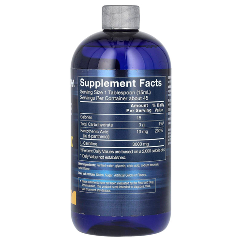 BodyTech, L-карнитин 3000, персик и манго, 709 мл (24 жидк. унции)