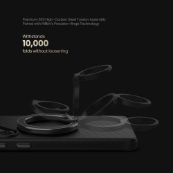 Магнитная подставка-держатель покрытый черным арамидным волокном (карбон), серия FiberSnap Ring Kevlar от Nillkin