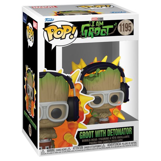 Фигурка Funko POP! Bobble Marvel I Am Groot Groot With Detonator (1195) 70653 / Фигурка Фанко ПОП! по мотивам сериала "Я есть Грут", Грут