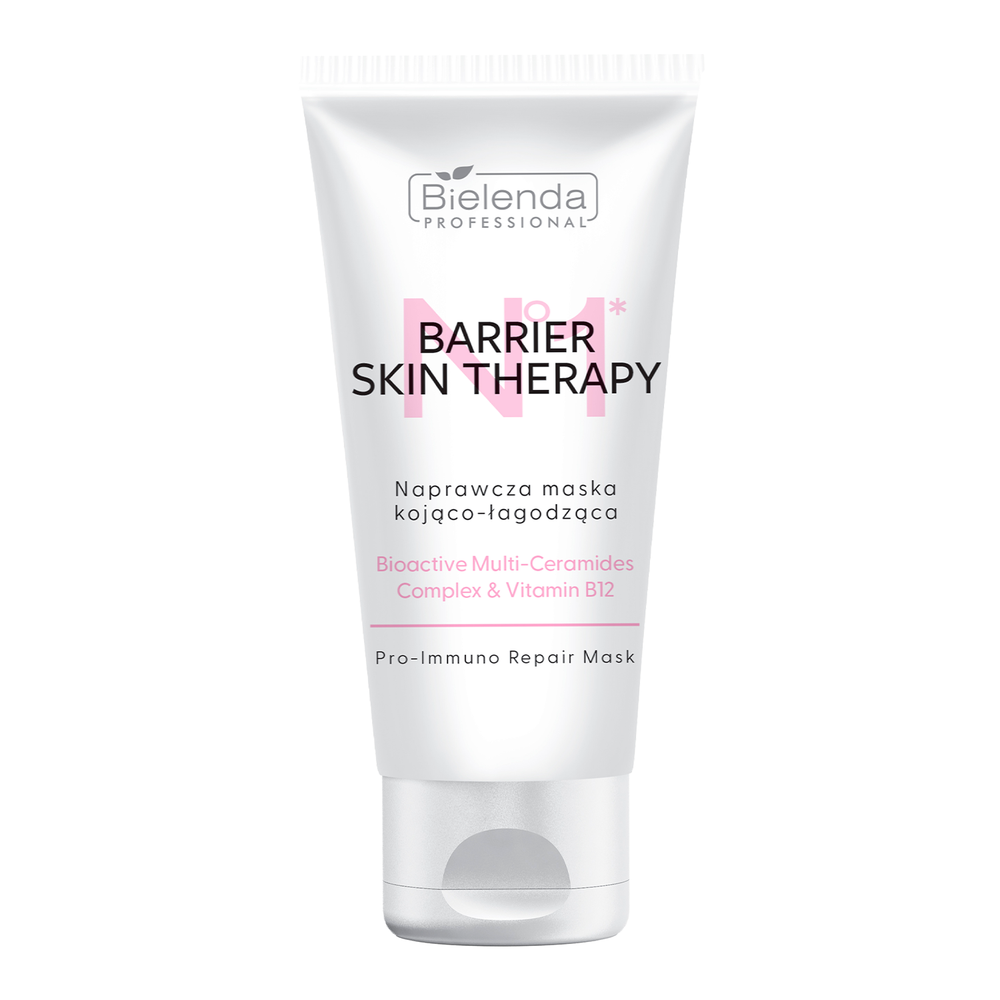 Восстанавливающая, успокаивающая маска с мультицерамидным комплексом и витамином B12,BARRIER SKIN THERAPY, 150 МЛ.