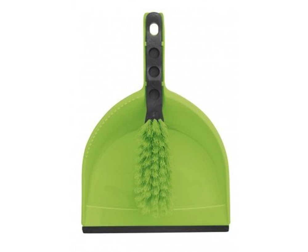 Щетка с совком, кромка с резинкой (набор) Центи Клип, щетина 5см 62040 AZUR