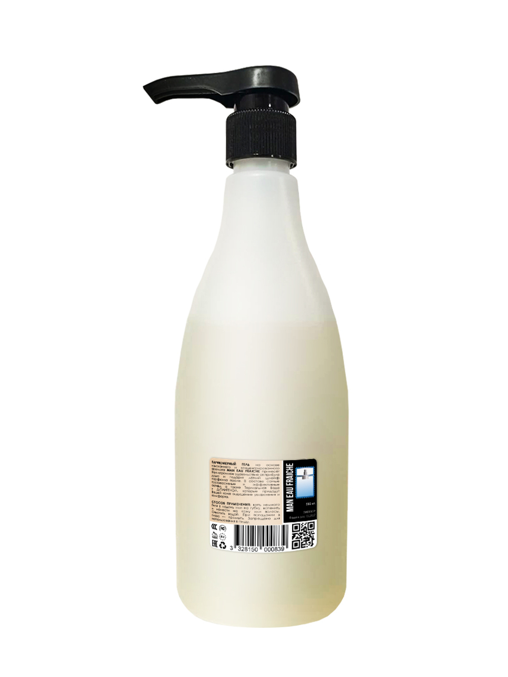 Гель для душа, парфюмерный, Man Eau Fraiche , мужской, 550мл