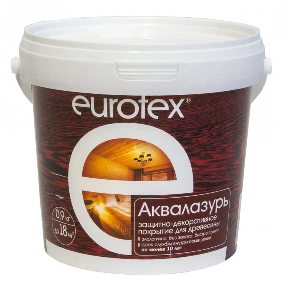 Аквалазурь Eurotex текстурное покрытие ваниль (0,9кг)