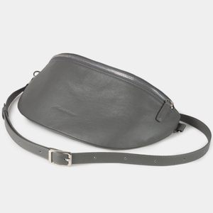 Сумка поясная Vilnius из кожи теленка, серого цвета