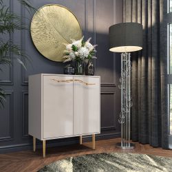 Комод Арт Колор Стайл Голд с 2 полками Серый агат