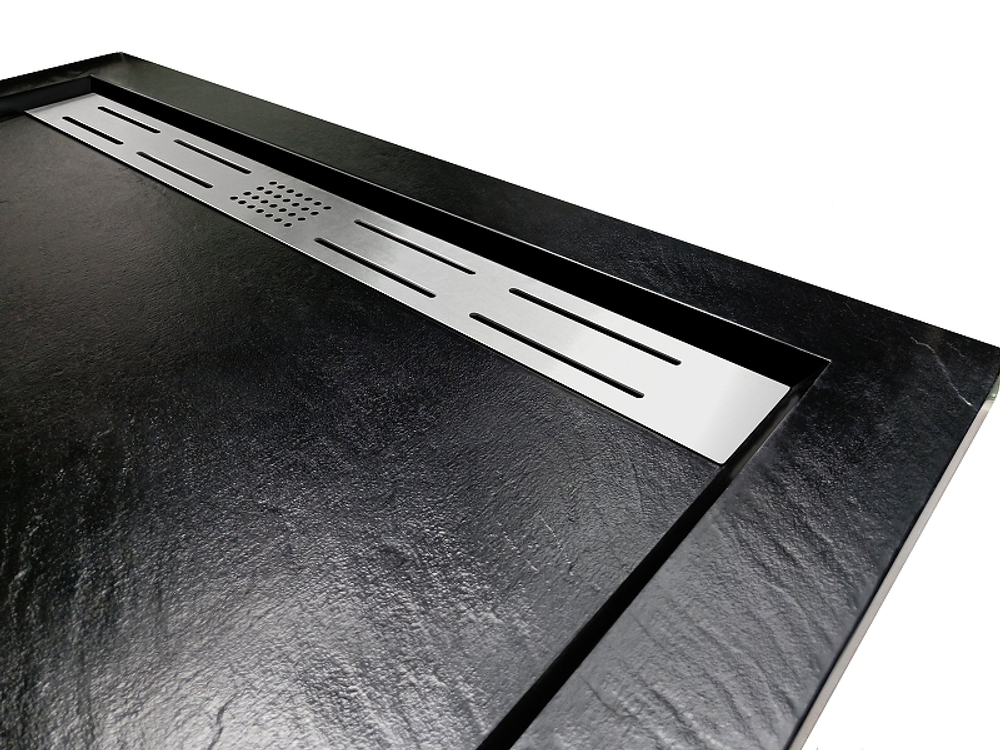 Душевой поддон из искусственного камня WeltWasser WW TRS 10090 STONE-BL 100x90 10000005450 Черный