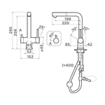 Смеситель OMOIKIRI TAKAMATSU-S LG