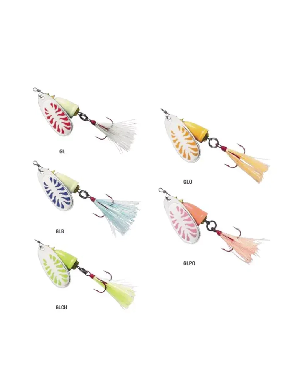 Блесна для рыбалки вертушка Vibrax Glow 2 /GLB