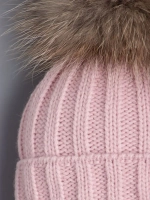 Шапка для девочки зимняя на завязках с помпоном
