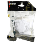 Розетка компьютерная 2-местная RJ-45 (механизм) STEKKER GLS00-7109-02, серия Катрин, шампань 50004