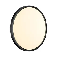 7660/32L MITRA LED SN 087 Светильник пластик/белый/черный LED 32Вт 3000/4000K D400 IP40 ALFA BLACK