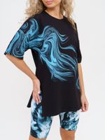 910 Костюм "черный/голубой" SveTekst (Акция)