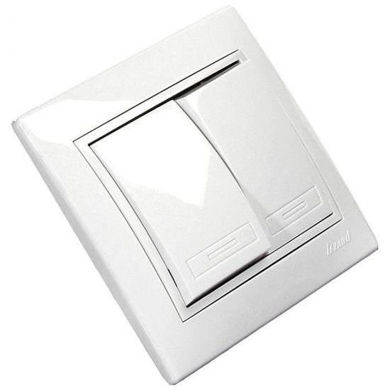 Выключатель LEZARD MIRA 2-кл.с/п белый