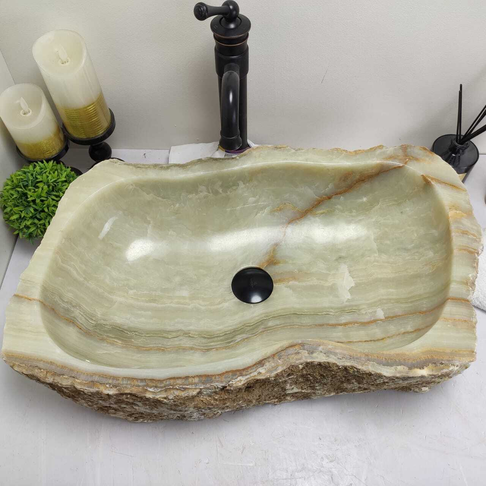 Раковина из оникса Erozy Green EO-60517 62*42*15
