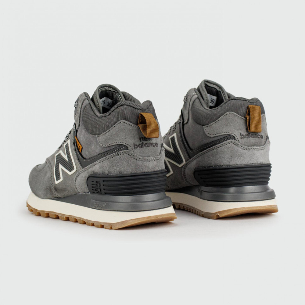 кроссовки New Balance 574 Mid Grey / White Wmns Winter