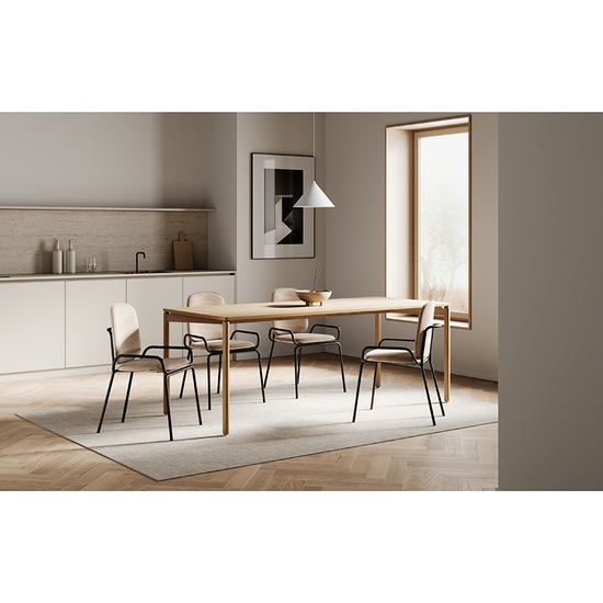 Стул ror, 2 frame, велюр, черный/бежевый