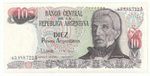 Argentina, 10 Pesos, 1983 - 1984, UNC