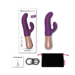 Вибратор кролик Love to Love SASSY BUNNY - PURPLE RAIN с возвратно-поступательными движениями
