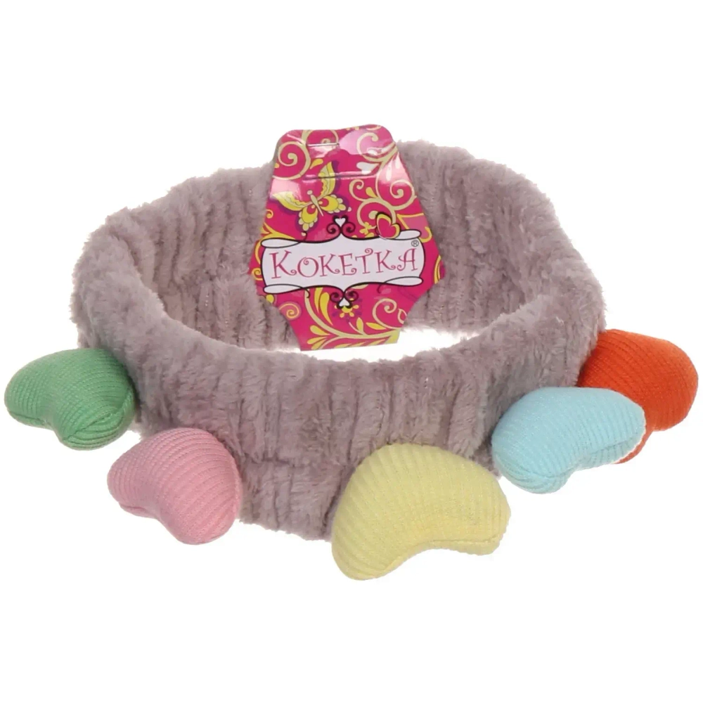 Повязка на голову «Кокетка - Сердечки», микс 6 цветов, 20*6см