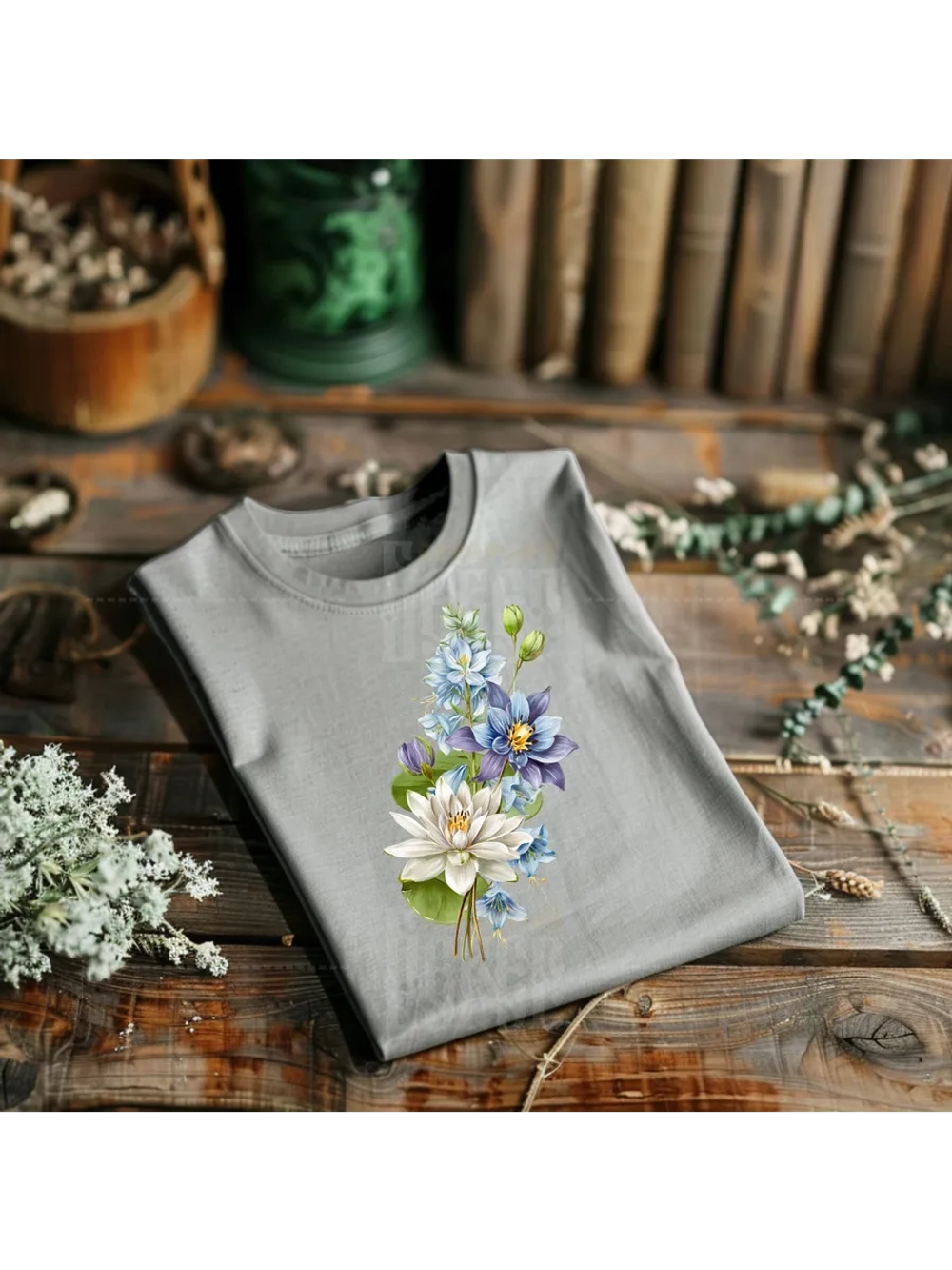 Термонаклейка на одежду, термопринт Веточка