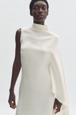 H&M - Stella McCartney Атласное платье-накидка, кремовый