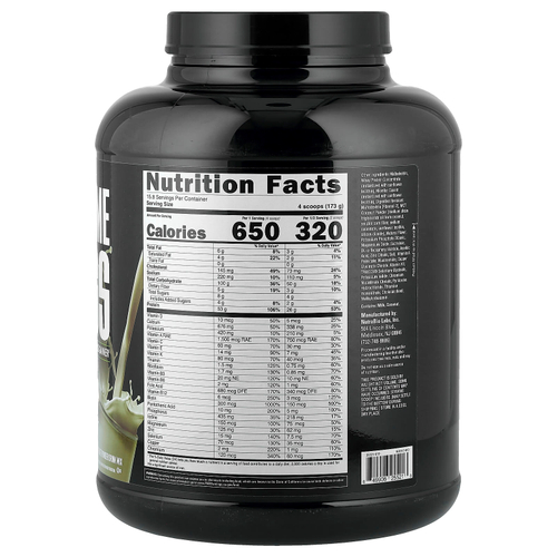 NutraBio, Extreme Mass, со вкусом ванили, 2722 г (6 фунтов)