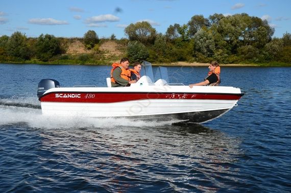 Алюминиевый катер SCANDIC HAVET 480 AL (белый)