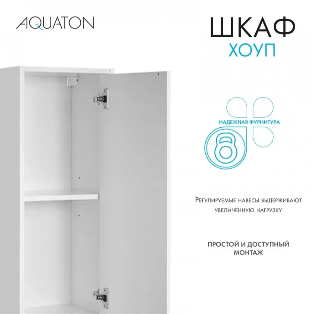 Шкаф навесной AQUATON Хоуп, белый матовый