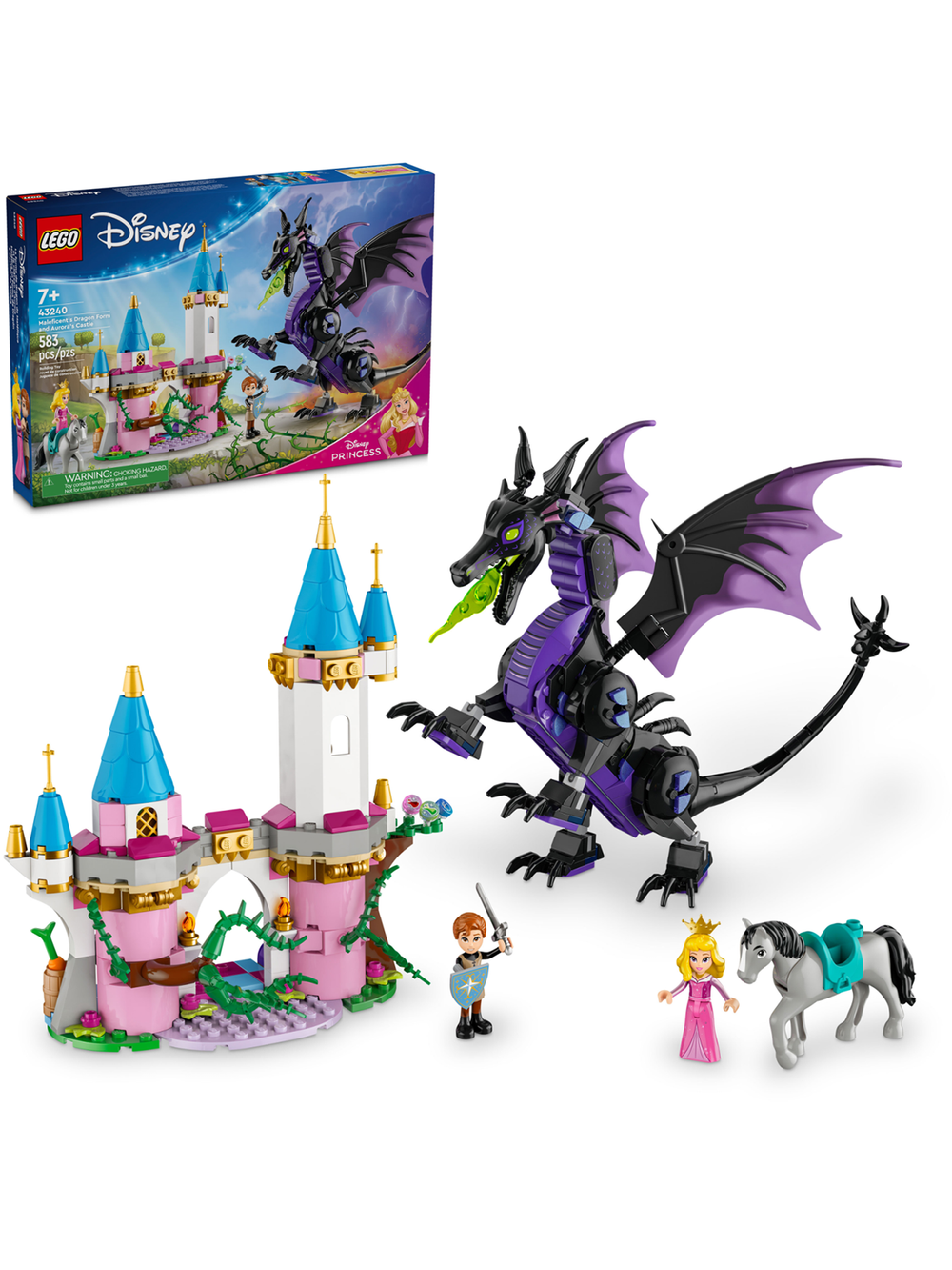 Конструктор Лего Дисней Драконья форма Малефисенты 43240 | LEGO Disney Maleficent’s Dragon Form Набор 583 детали 7+
