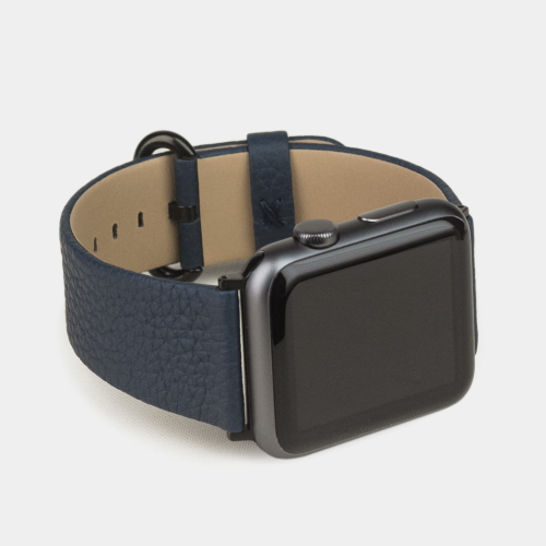 Ремешок для Apple Watch 40/41/42 mm из кожи теленка, цвета синий