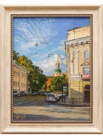 Картина маслом "Инженерный замок" Опритова