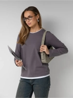 Лонгслив двойной базовый