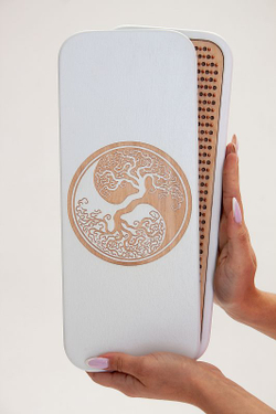 Доска садху Дерево инь-янь алюминиевые гвозди