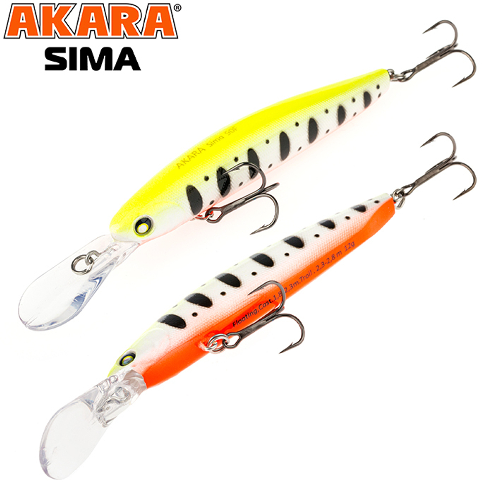 Воблер Akara Sima 90F 12 гр. (3/7 oz 3,5 in) A142