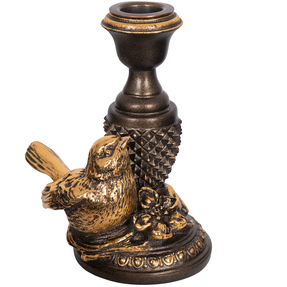 Подсвечник Птичка Терра левый Бронза