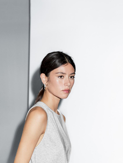 Massimo Dutti Футболка без рукавов с круглым вырезом, серый