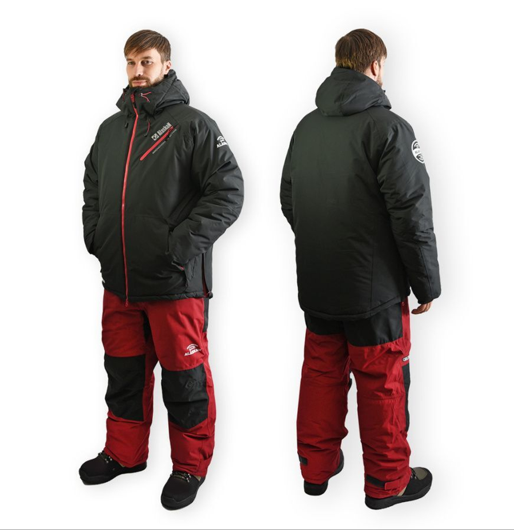 Костюм зимний Alaskan APACHE синий/бордовый M (куртка+полукомбинезон)