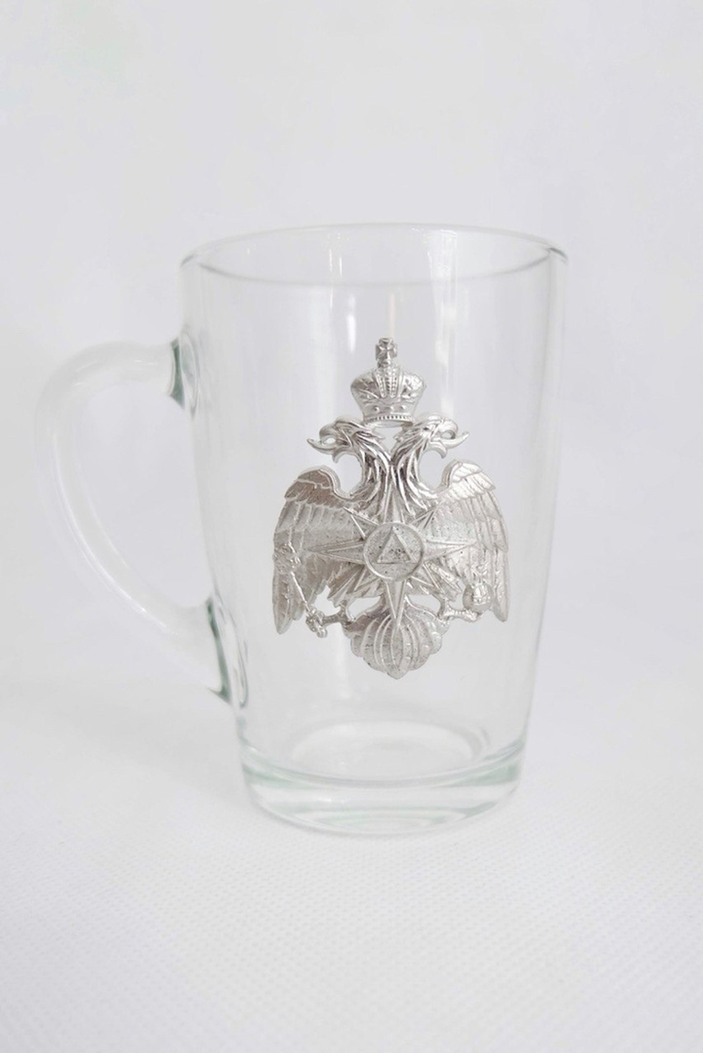 Кружка Герб МЧС (стекло/металл)