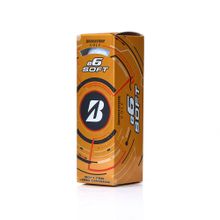 Мяч для гольфа Bridgestone 25 e6 Soft White, BGB5AWX, 3 шт/уп, белый