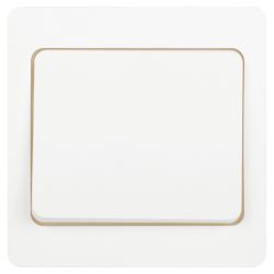 Кнопка Intro Style 7-109-01 10А-250В, IP20, СУ, белый