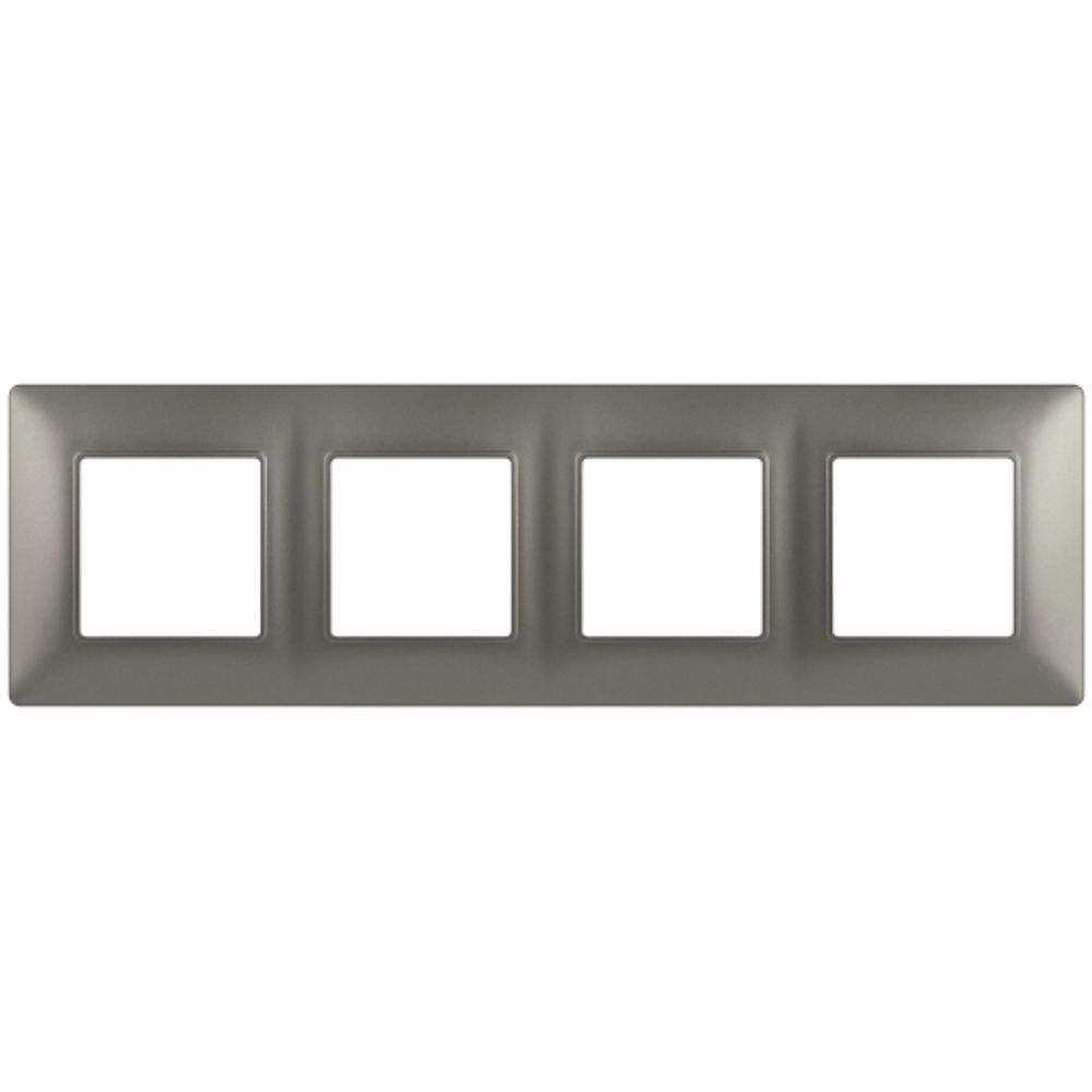 Рамка для розеток и выключателей ЭРА Elegance 14-5004-16 на 4 поста, титан