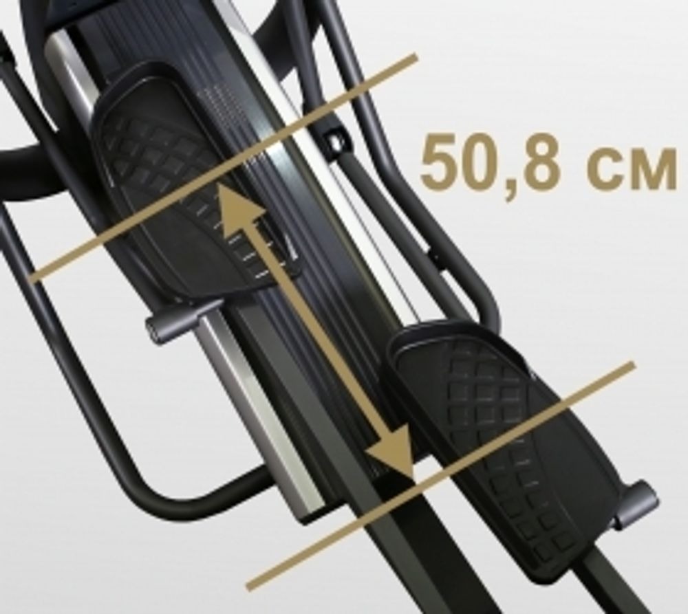 Эллиптический эргометр с автонаклоном коммерческий BRONZE GYM E1000M PRO TFT TURBO