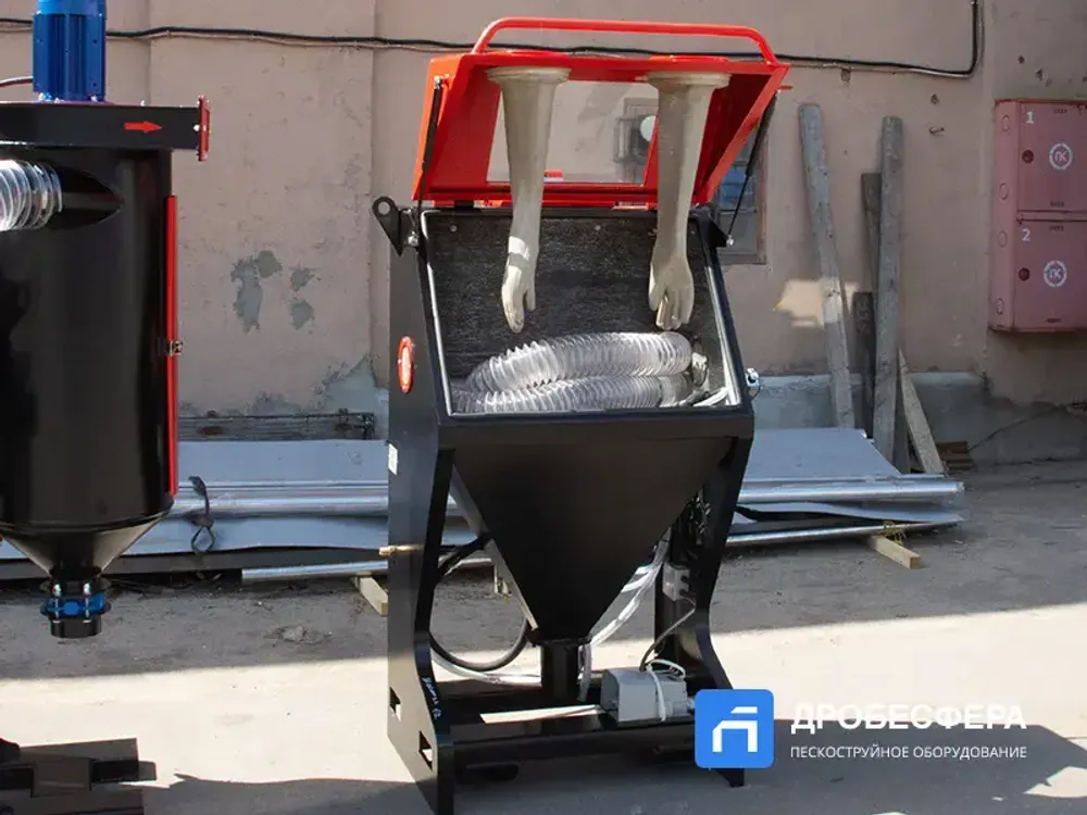 Пескоструйная камера PST КСО-80-И-ФВР-М с фронтальной загрузкой