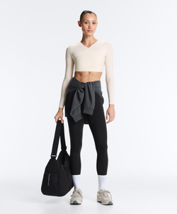 Oysho Лонгслив Light Touch, светлый экрю