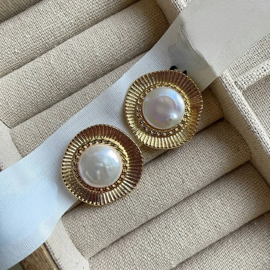 Серьги Pearl, Золотые