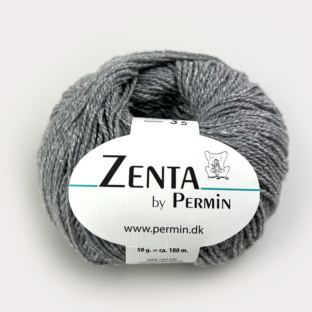 Пряжа для вязания Zenta 883311, 50% шерсть, 30% шелк, 20% нейлон (50г 180м Дания)