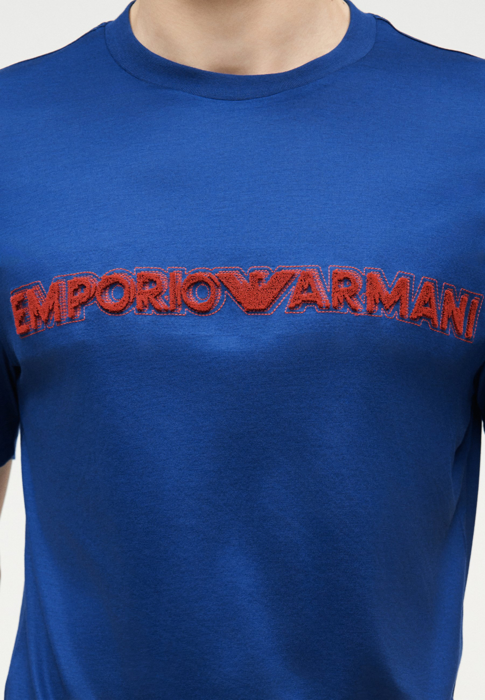 Emporio Armani Футболка с принтом - Синий